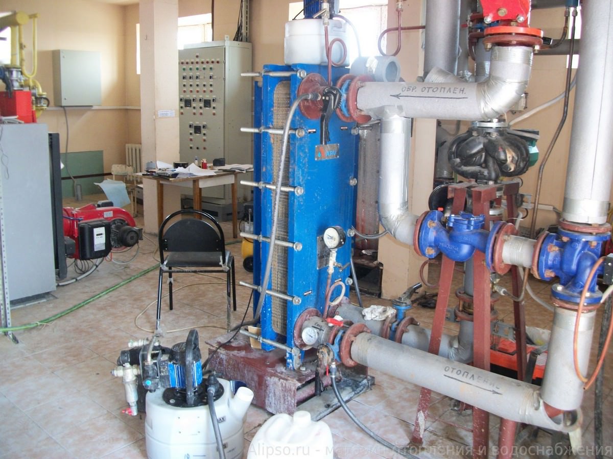 Промывка системы отопления на промышленных объектах и в цехах